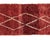 Elegant hand-knotted wool runner rug in Burgundy, highlighted by minimalist Ivory diamond patterns, perfect for enriching...