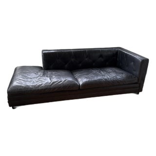 Benchmade Modern Custom Low-Profile “Sit Tight” Sofa With Bumper For Sale