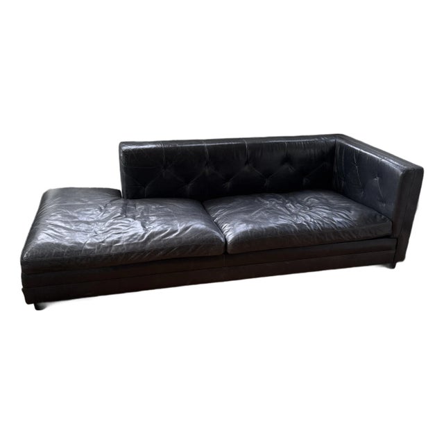 Benchmade Modern Custom Low-Profile “Sit Tight” Sofa With Bumper For Sale