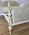 Wood Vintage French King Size Bed Frame with Cane Panel and Carved Headboard For Sale - Image 7 of 12