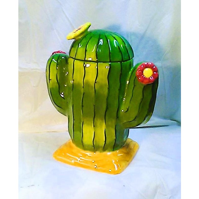 2000 - 2009 Large Suquaro Cactus Cookie Jar For Sale - Image 5 of 8