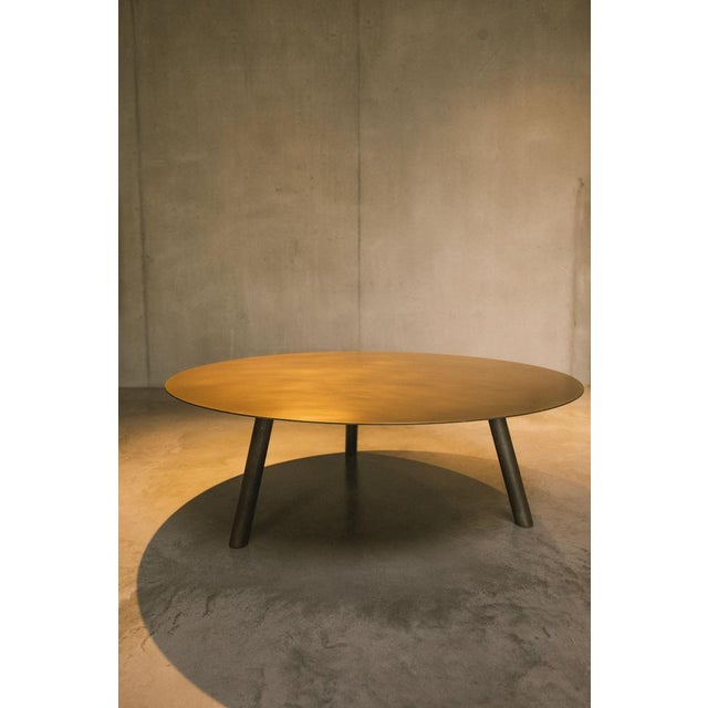 Contemporary Elysian Brass Coffee Table by Zincutec For Sale - Image 3 of 10