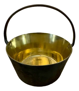 Large Antique Victorian Brass Pail
