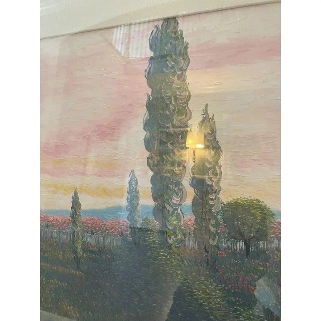 Extra Large Framed Original Oil Lanscape Painting For Sale - Image 4 of 10