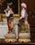 Pair of Mid-Century Italian Capodimonte Style Porcelain Figural Sculptures For Sale - Image 10 of 12