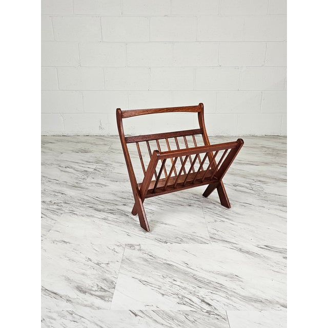 1960s Danish Teak Folding Magazine Stand by Ernest Sohn For ETCO For Sale In Richmond - Image 6 of 9