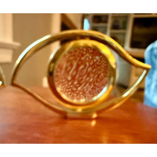 Art Deco 1960's Hermes "Eye of Cleopatra" Desk Magnifing Glass Jean Cocteau Loupe Design For Sale - Image 3 of 10