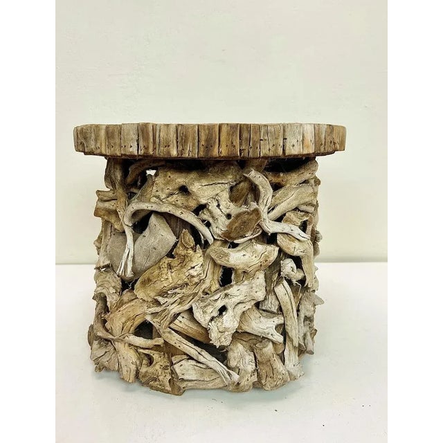 Small Driftwood Side Table, 1990s For Sale - Image 12 of 12
