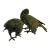Pair of Antique Asian Metal Pigeons For Sale