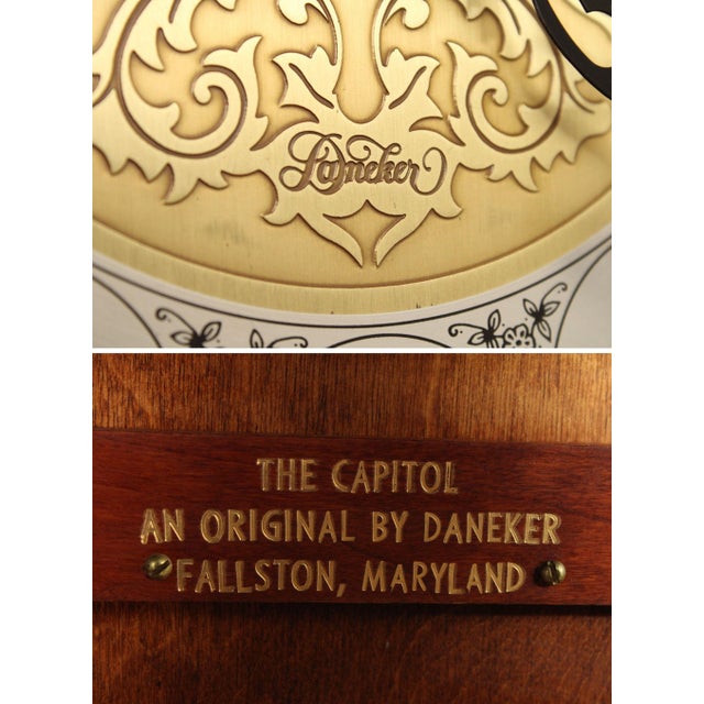 Daneker 'The Capitol' Cherry Grandfather Clock Chairish