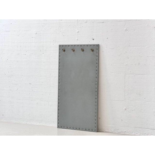 Vintage Wall-Mounted Coat Rack with Brass Hooks For Sale - Image 6 of 11