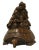 This is a collectible and decorative Oriental figural group of a turtle being ridden by a group of old men hand carved...