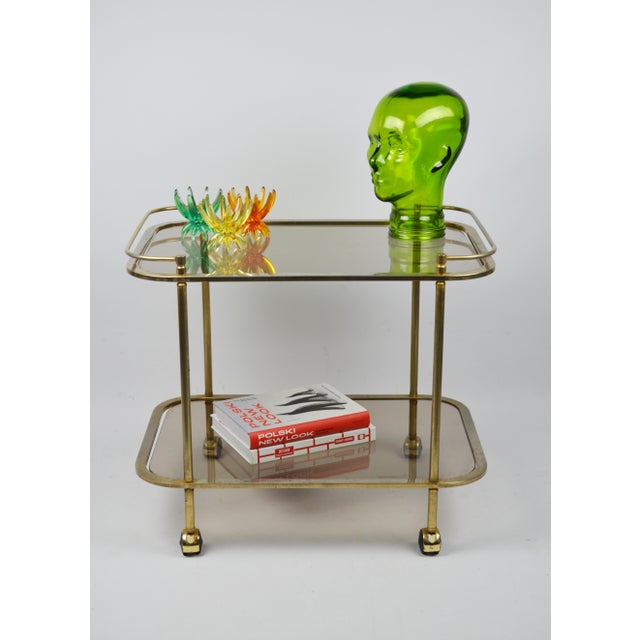 Gold Bar Table, 1980s For Sale - Image 3 of 9