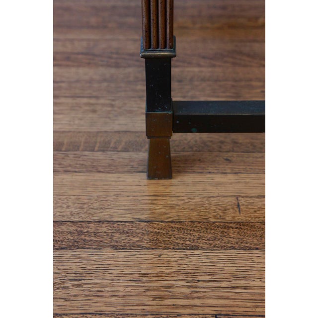 Pair of Mid-Century Modern Side Tables in the Style of Maison Jansen For Sale In Los Angeles - Image 6 of 10