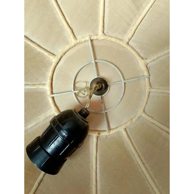 Handcrafted Pendant Lamp with Fringes on the Bottom, 1960s For Sale - Image 9 of 12