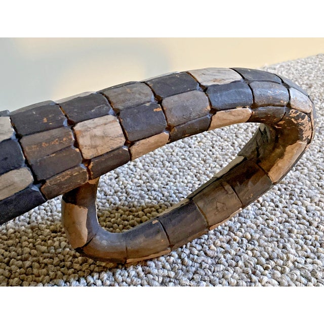 Large Wood Alligator Folk Art Sculpture For Sale - Image 12 of 18