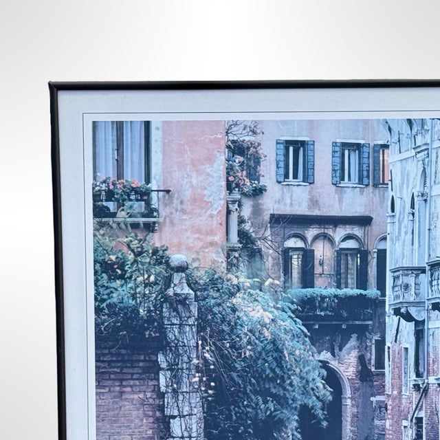 This vintage signed art print titled “Canal Reflections, Venice, Italy – 1994" is a photographic lithograph by renowned...