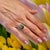 Natural Tourmaline Sapphire Ring 7 14k W Gold 8.7 TCW Certified For Sale - Image 13 of 14