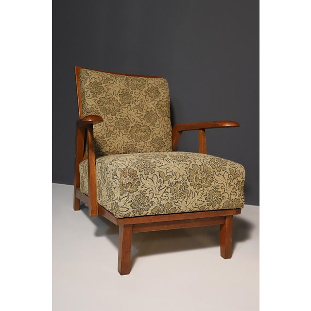 Set of Mid-Century Czechoslovakian Armchairs, 1940s For Sale - Image 4 of 8