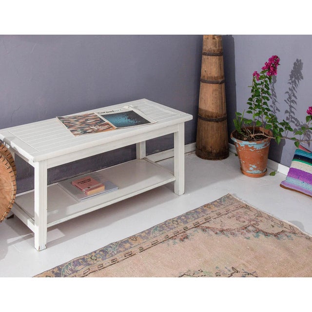 Vintage Faded Turkish Oushak Rug For Sale In Los Angeles - Image 6 of 6