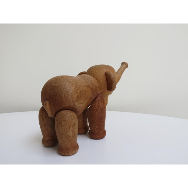 1960s Vintage Danish Beech, Oak and Teak Monkey, Elephant and Bear Figurines by Kay Bojesen, 1960, Set of 3 For Sale - Image 5 of 18