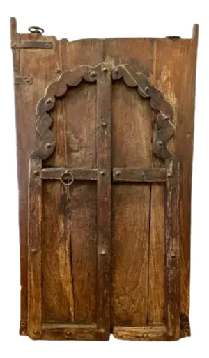 Antique Late 19th Century Wooden Door From India