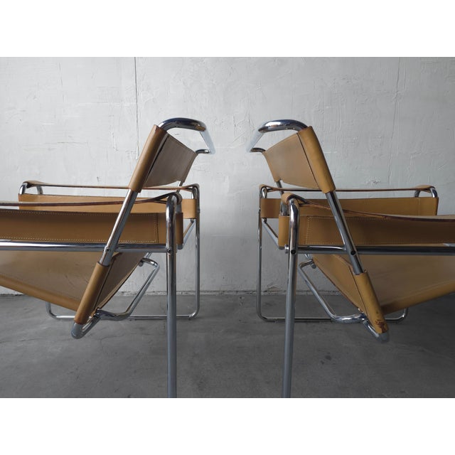 Vintage Set of Knoll Wassily Chairs by Marcel Breuer For Sale In Las Vegas - Image 6 of 14