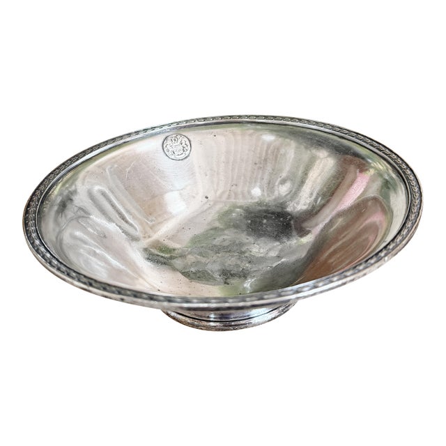 1929 Silver Plated Bowl From Delmonicos New York For Sale