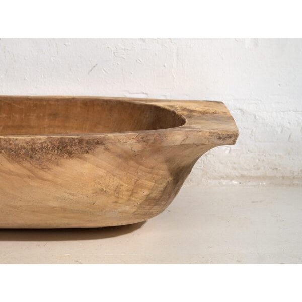 Antique Carved Wooden Bowl For Sale - Image 6 of 10