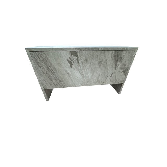 Original Retail $13,491. Baker Resort Collection Lido Dresser. Marble top, sides, and back. Unfinished drawers. 4 push...