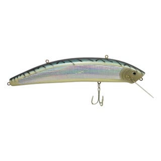 Vintage Wooden Giant Rapala 28” Fishing Lure Hanging Display W / Rainbow Decal For Sale