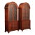 Baker Historic Charleston Pair Dome Arched Display Bookcase Cabinets For Sale