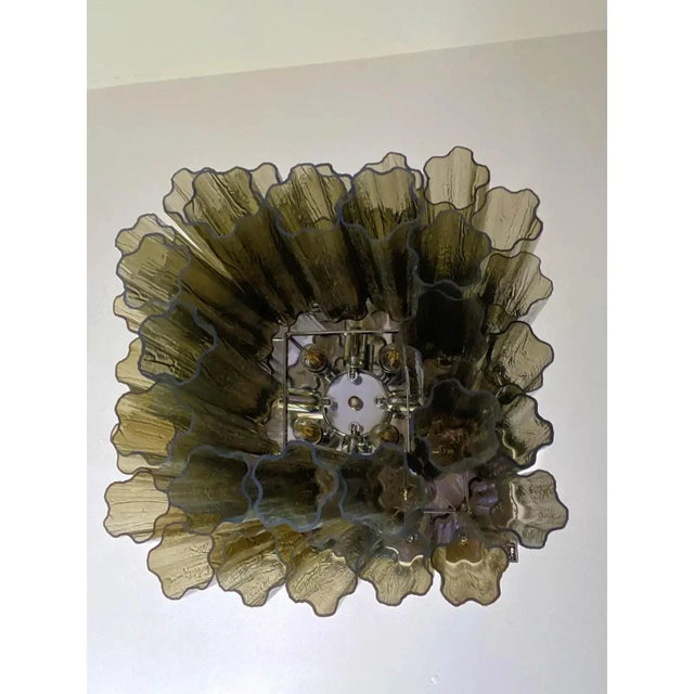 Gold Squared Tronchi Murano Glass Flush Mount by Simoeng for Simoeng For Sale - Image 8 of 10
