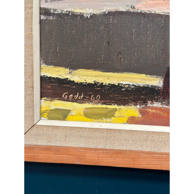 Karl Axel Gadd, Abstract Composition, 1960s, Oil Painting on Canvas, Framed For Sale - Image 9 of 18