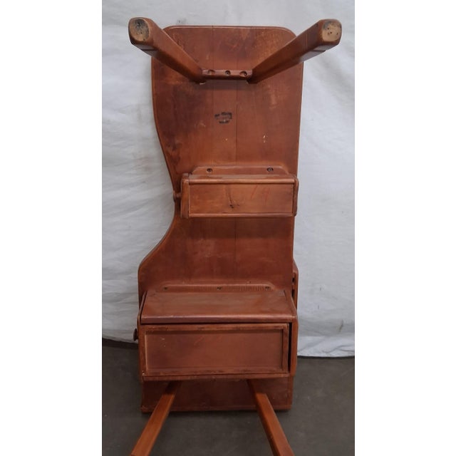 1960s Rare Old Hickory Furniture Co. Mid-Century Children’s Art Desk — Stamped Martinsville, Indiana For Sale - Image 5 of 6