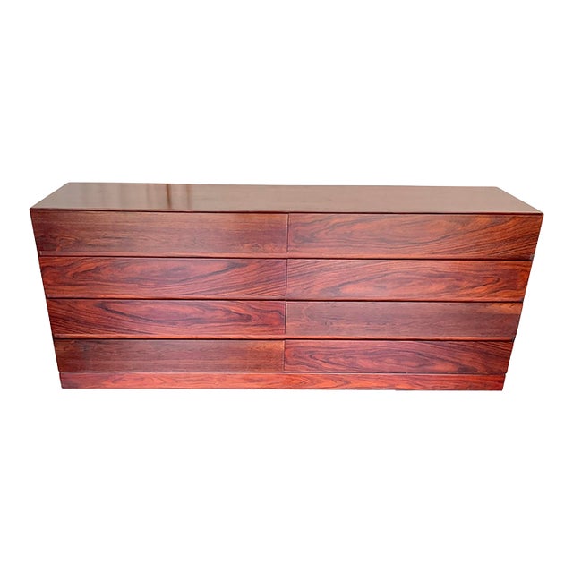 Arne Wahl Iversen for Vinde Mobelfabrik Mid Century Rosewood Dresser For Sale