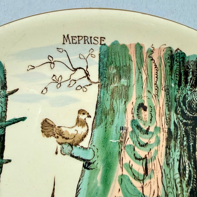 De Sarreguemines Sarreguemines Benjamin Rabier Childs Plate, Meprise For Sale - Image 4 of 8