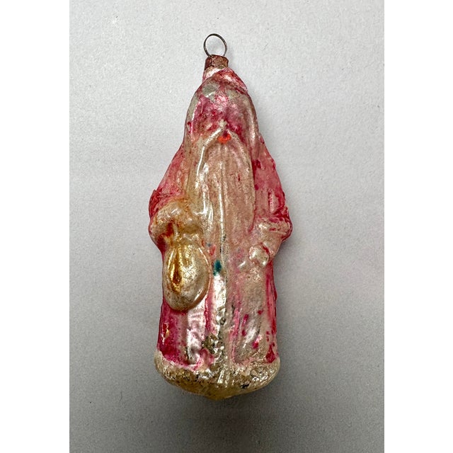Collection of 8 Antique German Mercury Glass Santa Claus Christmas Ornaments, C. 1920–1940 For Sale In Raleigh - Image 6 of 18