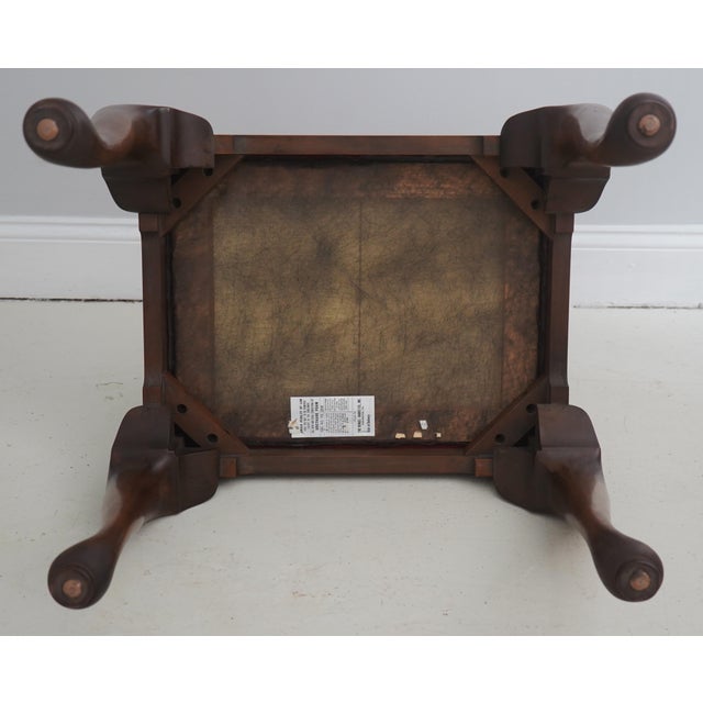 Henkel Harris Queen Anne Cherry Ottoman or Stool For Sale - Image 11 of 12