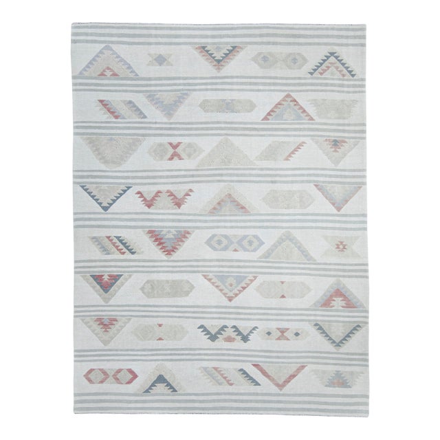 Turkish Kilim Oriental Handmade Flatweave 7'10" x 10'4" #20278 For Sale
