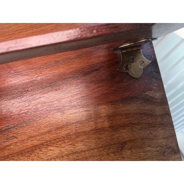 Mid-Century Modern Custom Mid Century Style Writing Desk For Sale - Image 3 of 11