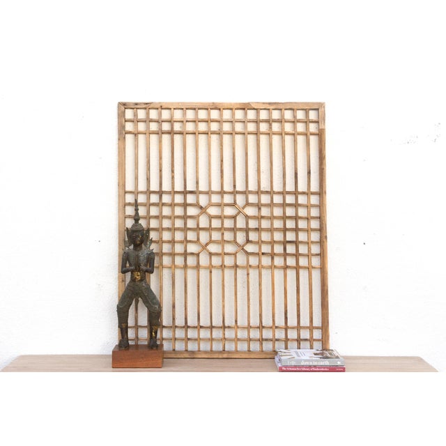 A Geometric Maze, Antique Lattice Wall Art For Sale In Los Angeles - Image 6 of 6