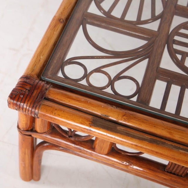 Vintage Rattan Coffee Tables, 1970s, Set of 3 For Sale - Image 11 of 18