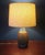 Michael Andersen for MA&S ceramic table lamp with the original shade, engraved mark and label on the base. This piece has...
