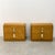 Wood Pair Vintage 1970s Mid-Century Modern Nightstands With Solid Brass Pulls For Sale - Image 7 of 14