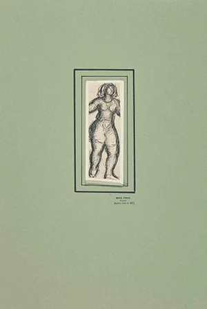 Marcel Spranck, Figure, Original China Ink and Pencil, Early 20th-Century