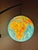 Blue Vintage German Teak Globe Wall Lamp, 1960s For Sale - Image 8 of 11