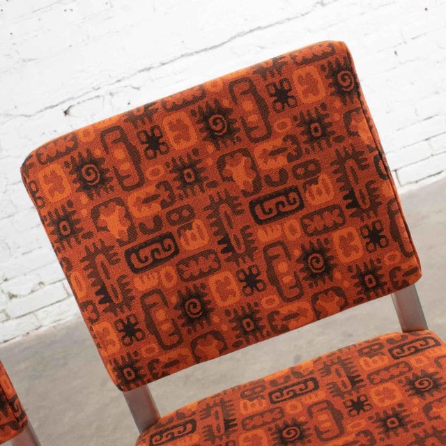 Outstanding set of four Streamline Modern, mid-century modern, Art Deco, or industrial modern railroad dining car chairs...