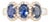 Natural Sapphire Diamond Ring 7 14k W Gold 1.67 TCW Certified For Sale