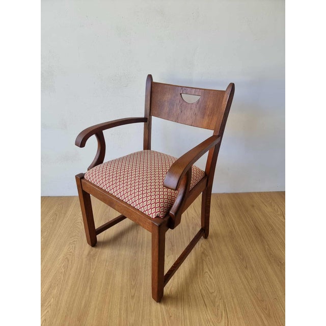Oak Office Chair, 1950s For Sale - Image 3 of 18